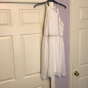 White racerback dress
